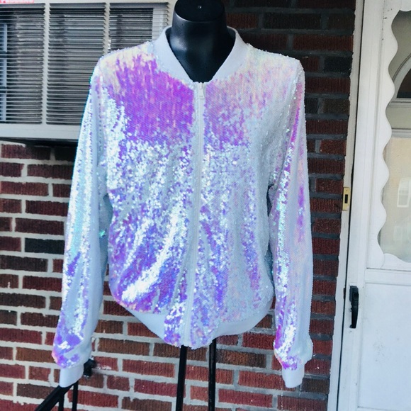 iridescent jacket plus size